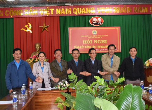 Liên đoàn Lao động huyện Krông Năng dẫn đẫu  Cụm thi đua số 3 năm 2022