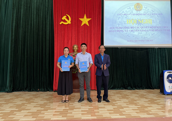 LĐLĐ huyện Ea H’leo kết thúc hoạt động CĐCS các cơ quan, đơn vị hưởng 100% ngân sách nhà nước 