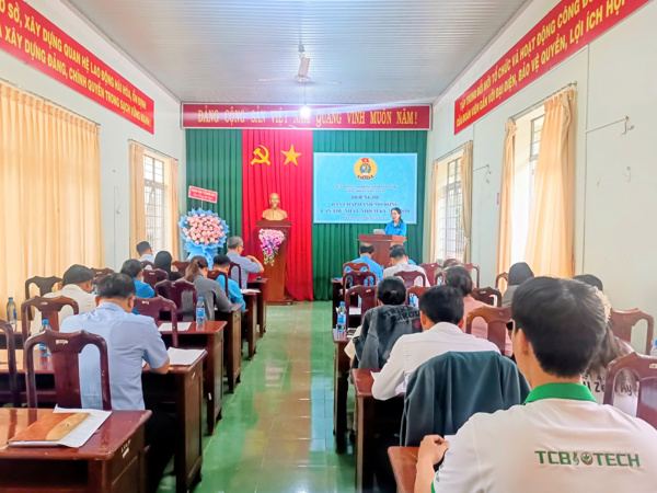 Công đoàn xã Ea Tul sơ kết hoạt động công đoàn 6 tháng đầu năm 2026