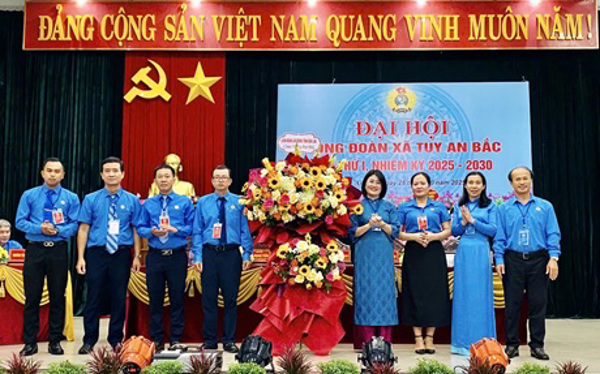 Đại hội công đoàn xã Tuy An Bắc, lần thứ I, nhiệm kỳ 2025-2030