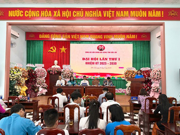 Đại hội Đảng bộ Liên đoàn Lao động tỉnh lần thứ I, nhiệm kỳ 2025 - 2030