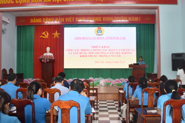 Hội nghị Báo cáo viên, Giảng viên kiêm chức LĐLĐ tỉnh quý IV, năm 2024