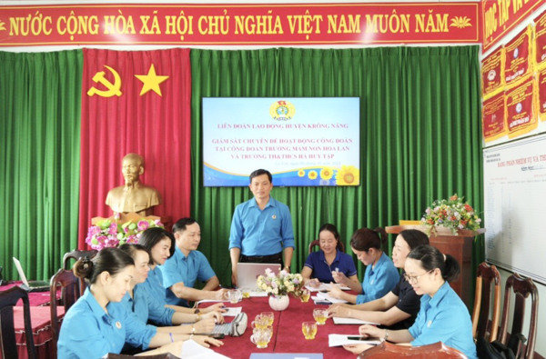 LĐLĐ Krông Năng hoàn thành chỉ tiêu kiểm tra, giám sát năm 2023