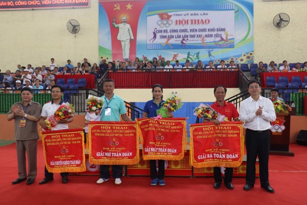 Bế mạc Hội thao cán bộ, công chức, viên chức khối Đảng tỉnh lần thứ XXI năm 2023