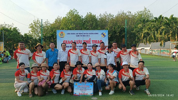 Cụm thi đua số 3 thuộc LĐLĐ huyện Krông Bông Tổ chức giao lưu thể thao chào mừng Kỷ niệm 114 năm Ngày Quốc tế phụ nữ 08/3 và 49 năm chiến thắng Buôn Ma Thuột giải phóng tỉnh Đắk Lắk 10/3/1975-10/3/2024