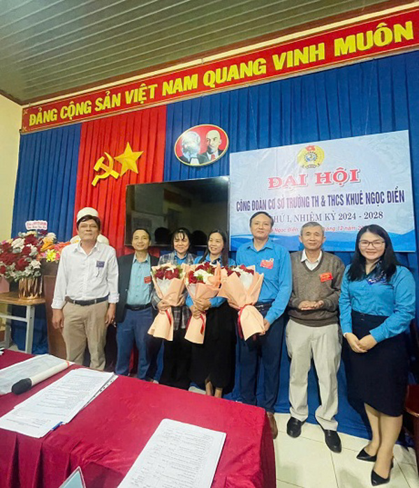 CĐCS trường TH-THCS Khuê Ngọc Điền, huyện Krông Bông  Tổ chức thành công Đại hội lần thứ I, nhiệm kỳ 2024-2028