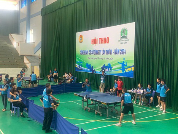 Sôi động, thiết thực Hội thao Công đoàn cơ sở  Công ty TNHH MTV Xổ số Kiến thiết Đắk Lắk 
