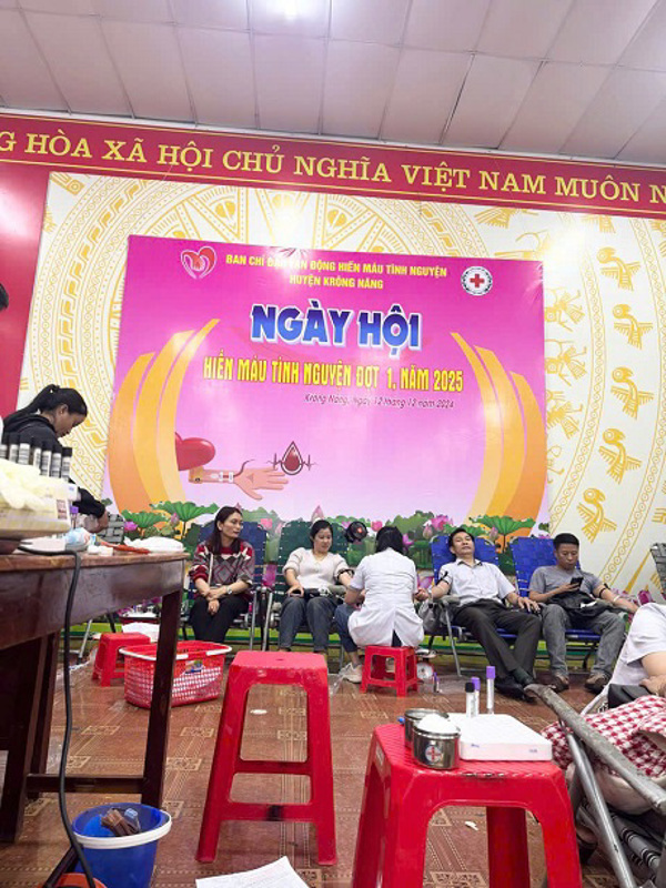 Krông Năng tổ chức Ngày Hội hiến máu tình nguyện