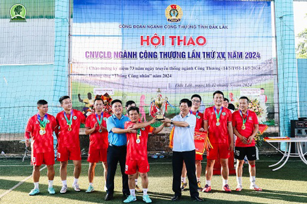 Hội thao Công đoàn ngành Công Thương tỉnh Đắk Lắk năm 2024 thành công tốt đẹp