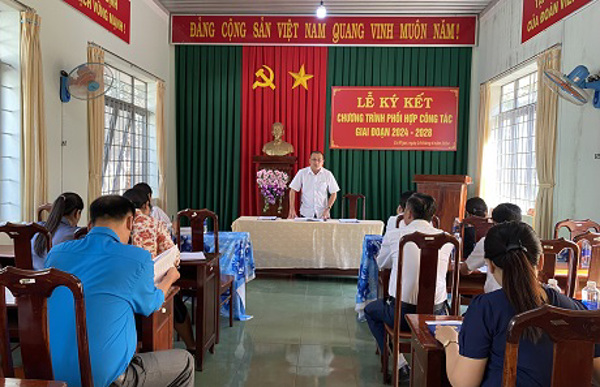 Liên đoàn Lao động huyện Cư M’gar Tổ chức Hội nghị ký kết  Chương trình phối hợp công tác giai đoạn 2024 - 2028
